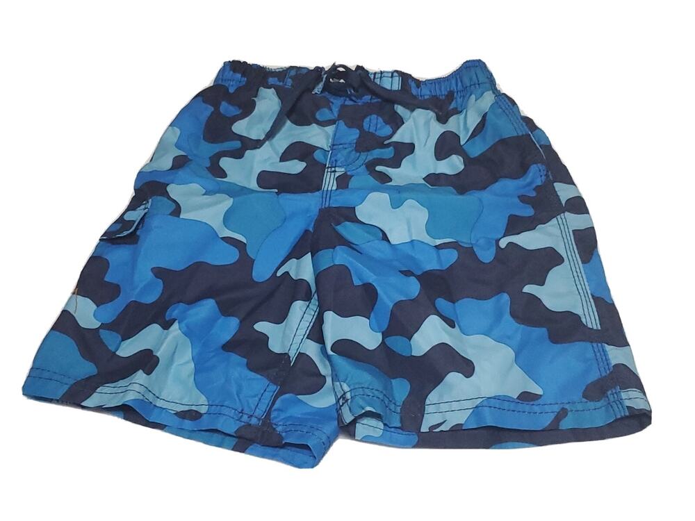 Kanu Surf Boys' Specter Quick Dry UPF 50+ Beach Swim Trunk Sz Large 7 Camo Navy
